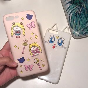Sailor moon iPhone 7/8 Plus case bundle 🌙💓